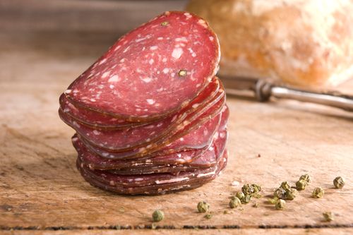 Green Pepper Venison Salami
